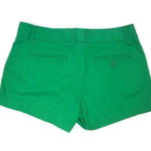 J. Crew | Bottoms | J Crew Girls Green Chino Shorts 4 | Poshmark